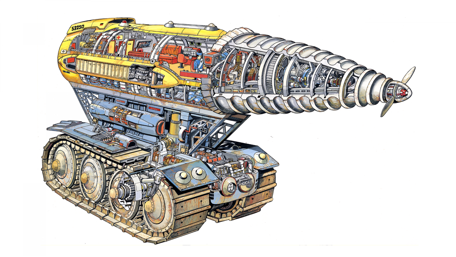 Thunderbirds, ละครโทรทัศน์, ภาพวาด