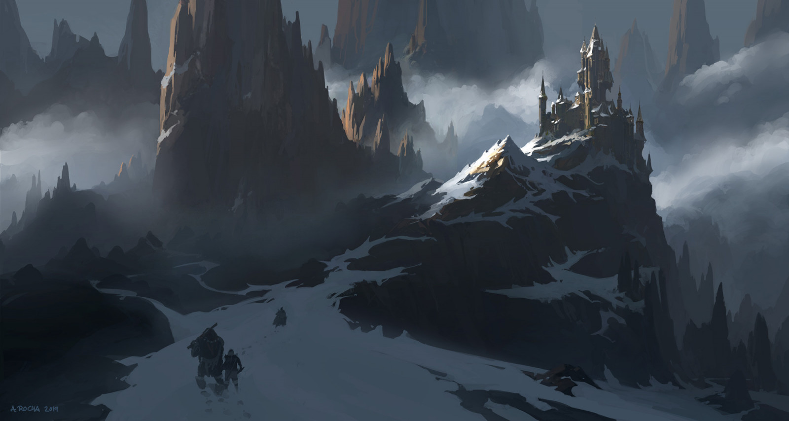 Sky, himmel, bjerg, sne, verden, Natural landscape, highland, Terræn, biom, iskold landskabsform, landskab, atmosfærisk fænomen, Fryser, bjergrige landskabsformer, is kappe, cg artwork, geologisk fænomen, bjergkæde, vinter, Massif, nunatak, gletscher, faldt, ødemark, ryg, mørke, topmøde, spil, action adventure spil, Arete, klippe, pc spil, KUNST, bakke, hældning, illustration, Strategy video game, Arctic, is, indlandsisen, Alperne, moræne, rekreation