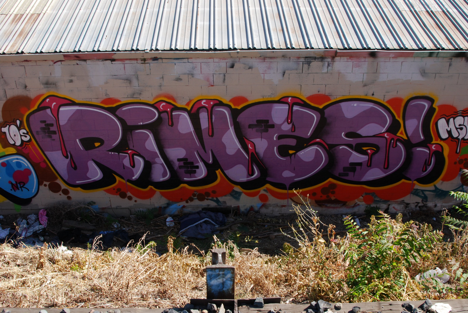 Graffiti, KUNST, Mauer, Straßenkunst, Bereich, Eisenbahnwagen, Wandgemälde, Spur