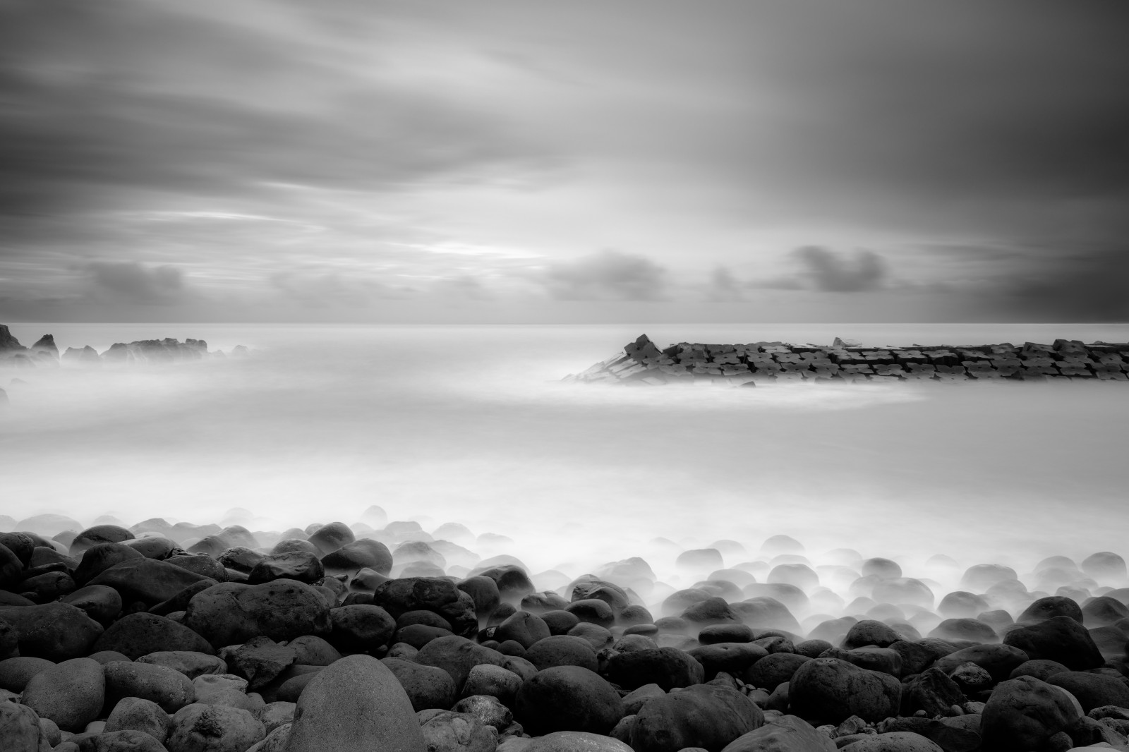 gdl, paesaggio, natura, D500, all'aperto, Madera, nuvole, longexposure, 1.120 millimetri, oceano, spiaggia, pubblicato, acqua, cielo, bw, 2017, mare, bianco e nero, 1120mmf28