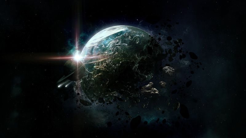 digitální umění, planeta, prostor, Země, space art, mlhovina digitální umění, planeta, prostor, Země, space art, mlhovina