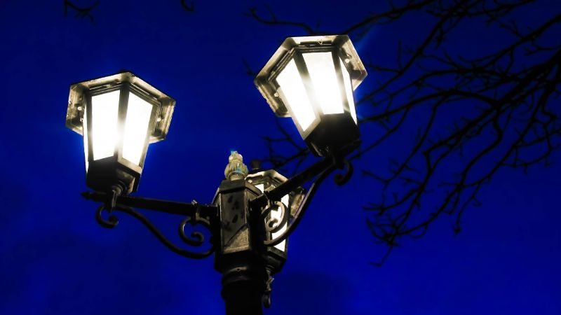 cielo,luz de la calle,noche,relámpago,azul,lámpara