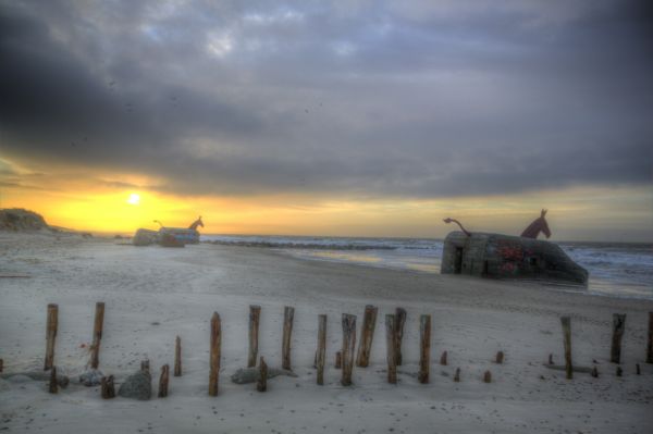 landscape, sunset, sea, water, nature, shore