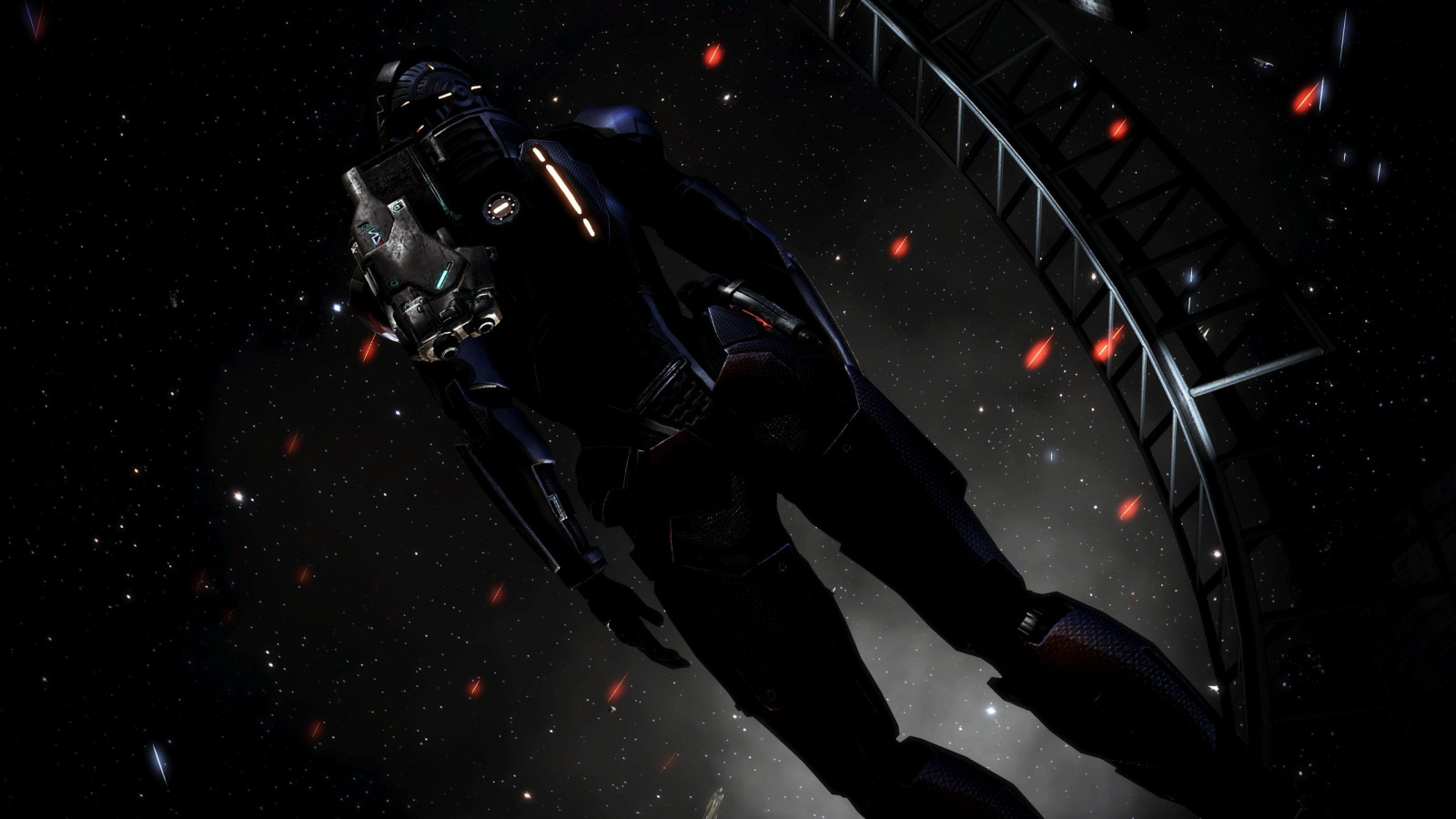 Video game, Efek massal, seni fantasi, ruang, kendaraan, bintang, cahaya, kegelapan, screenshot, 2560x1440 px, wallpaper komputer, luar angkasa, obyek astronomi