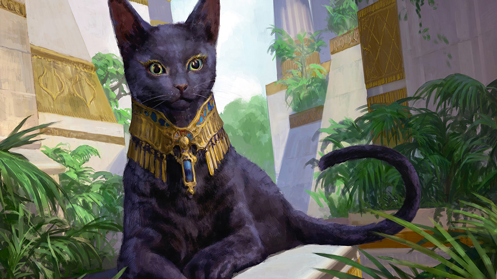 Papel De Parede Arte Digital Eg pcio Gatos Pretos Sacred Cat