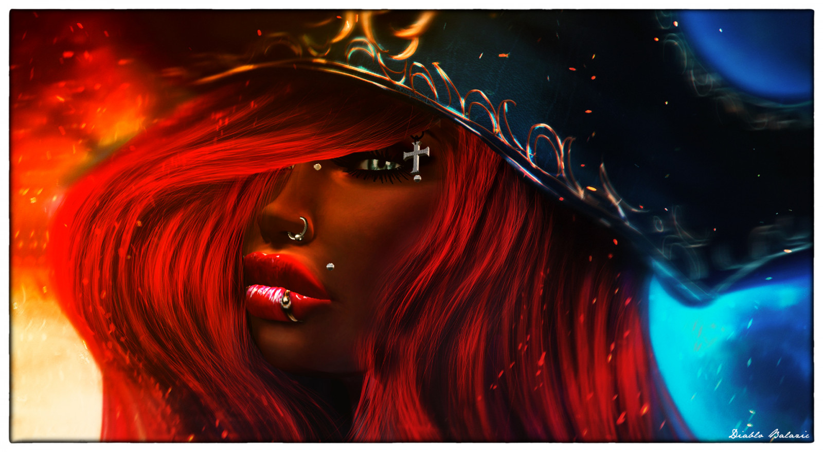 Diablo, zrzavé vlasy, catwa, fantazie, sexy, erotický, druhý život