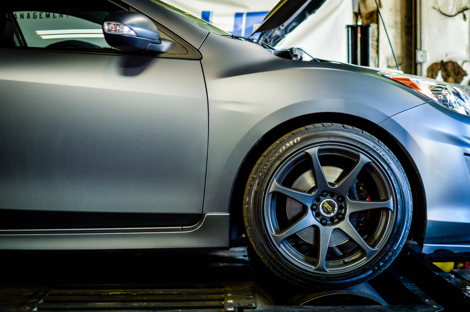 hjul, 35MM, japansk, grå, Køre, Nikon, Paige, foran, tune, Mazda, importere, mb, stormcloud, fwd, Jessa, Battles, Mazdaspeed, Dyno, mps, D3200, Mazdaspeed3, NATOR, speed3, plastidip, jessari, ge3kspd