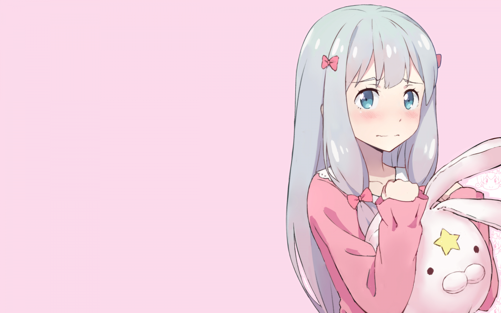 Wallpaper : Eromanga sensei, anime girls, Izumi Sagiri, blue eyes ...