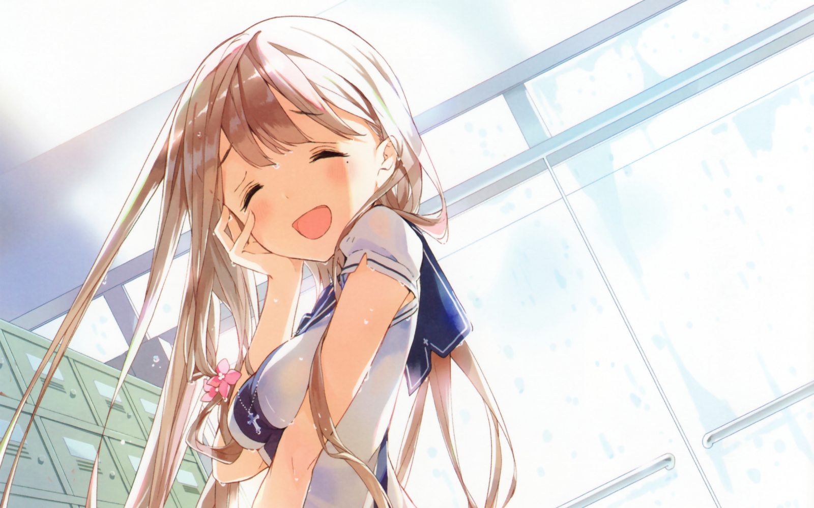 ผมยาว, อะนิเมะ, สาวอะนิเมะ, ผมสีดำ, ผม, ปาก, Masamune kun ไม่มีการแก้แค้น, ชุดว่ายน้ำ, เสื้อผ้า, ชุดแต่งกาย, สีบลอนด์, ทรงผม, มังงะ