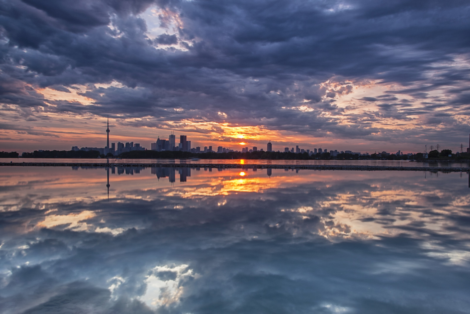 Wallpaper sunlight, landscape, sunset, sea, lake, water, shore
