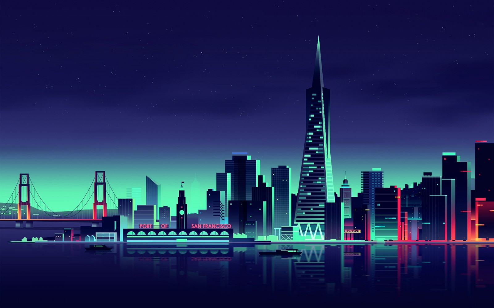 1920x1200 px, paesaggio urbano, colorato, notte