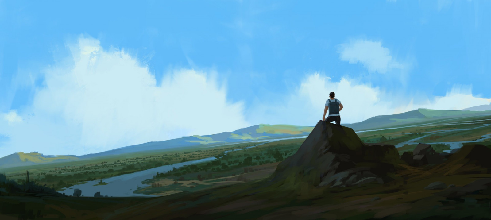 ilustrace, hory, kopec, nebe, umělecká díla, divočina, plošina, hřbet, Terén, mrak, hora, lučina, prostý, Snímek obrazovky, atmosférický jev, Atmosféra Země, horských reliéf, ekosystém, pohoří, extrémní sport