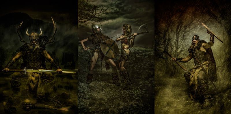 ženy, bojovník, 500px, koláž, fantasy umění, muži ženy, bojovník, 500px, koláž, fantasy umění, muži