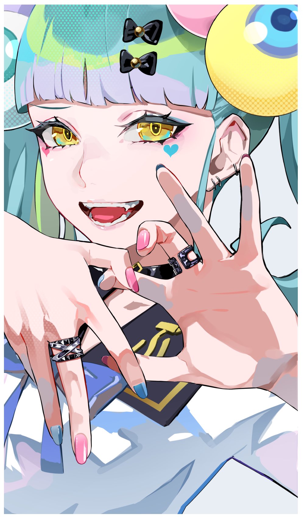 Anime girls, Mavi saç