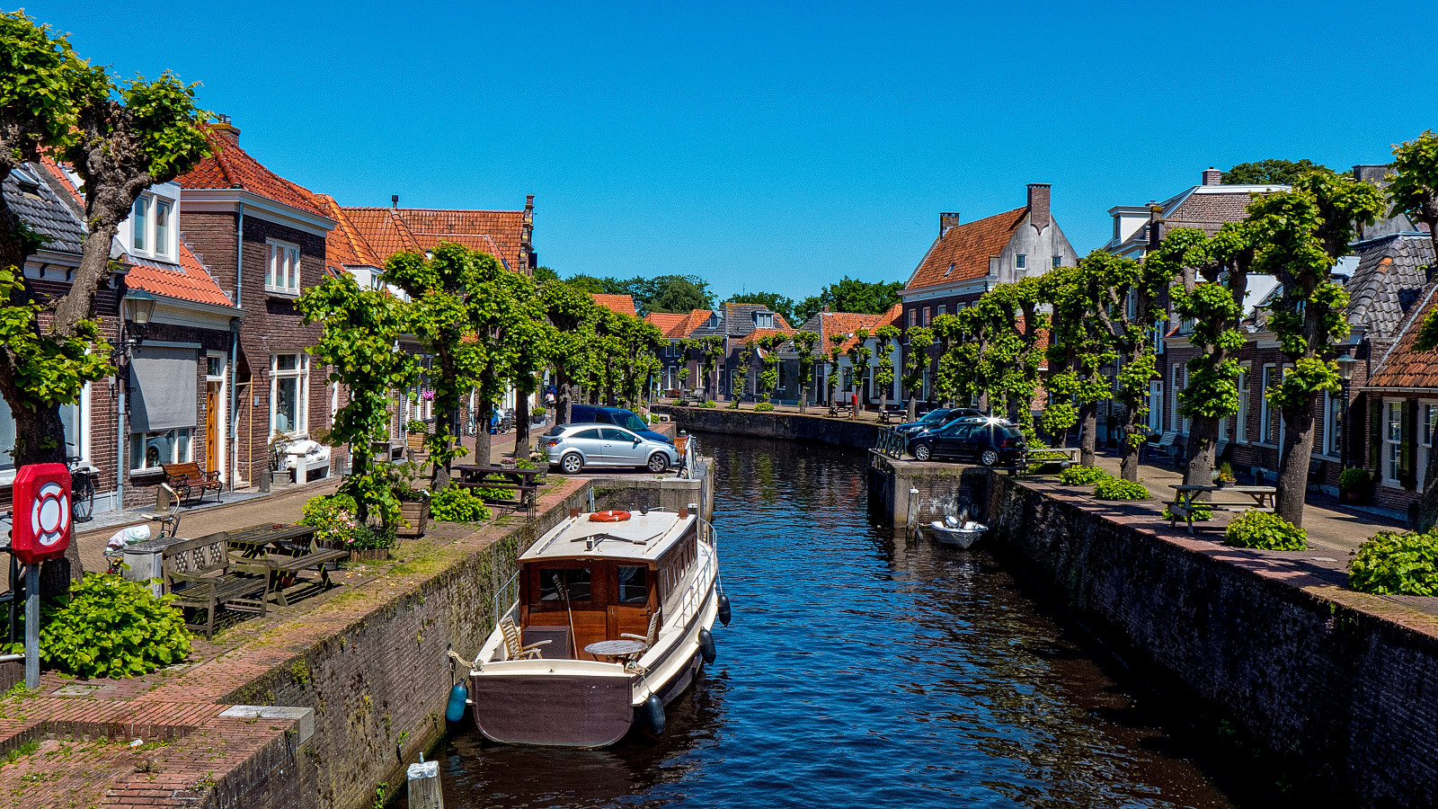 stromy, kontrast, loď, město, panoráma města, architektura, voda, nebe, Cestovní ruch, vesnice, řeka, HDR, město, jaro, kanál, Lightroom, dovolená, Holandsko, 2014, cestovat, květ, kanál, lumix, vodní, landform, geografický rys, tělo z vody, Hasselt
