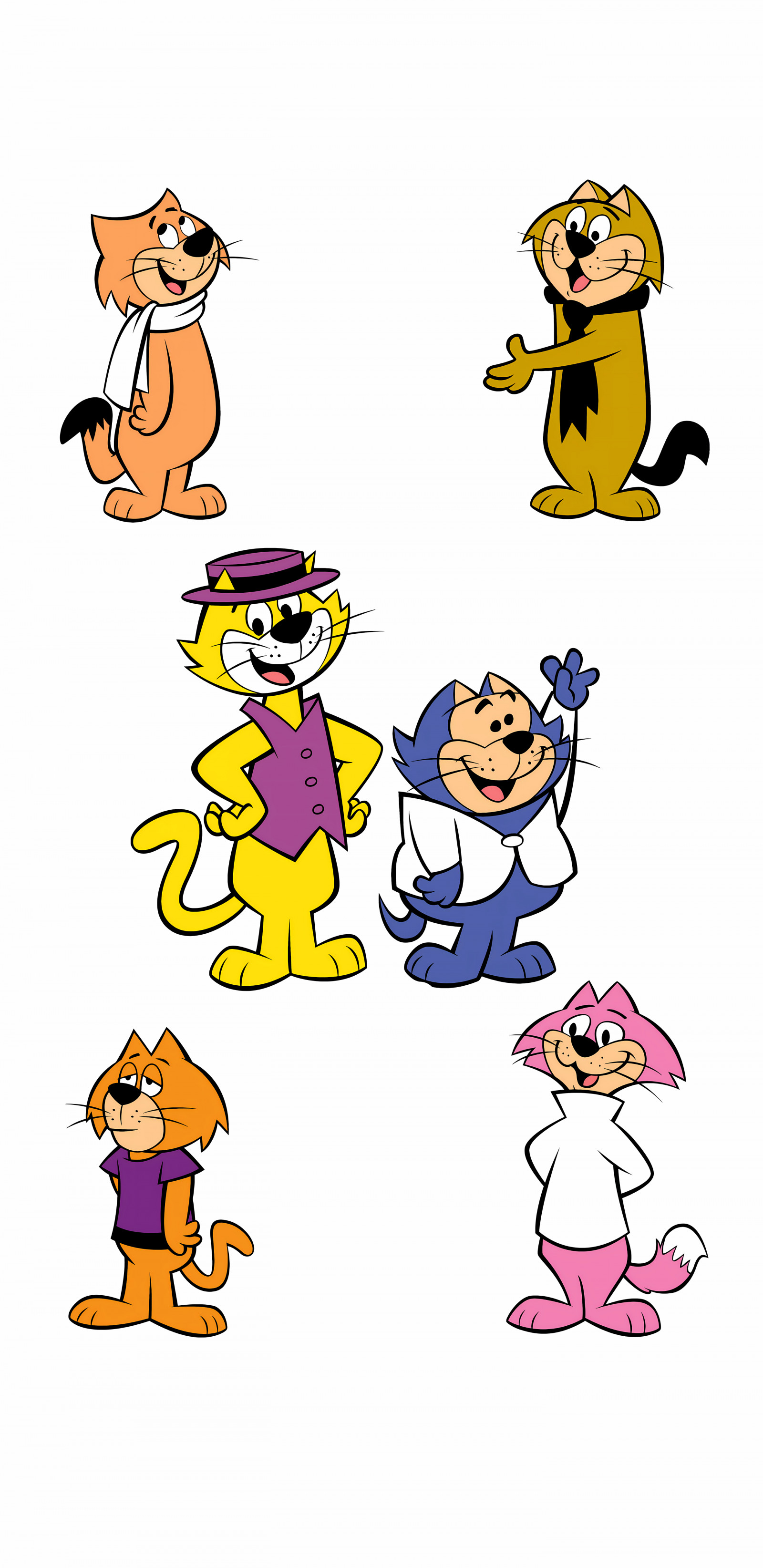 Wallpaper Top Cat Cartoon Vertical Simple Background 2880x5920 
