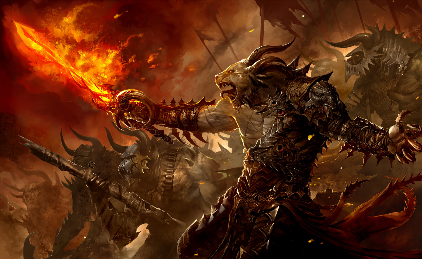 Wallpaper : 2560x1573 px, army, ART, battle, creatures, dark, demons ...
