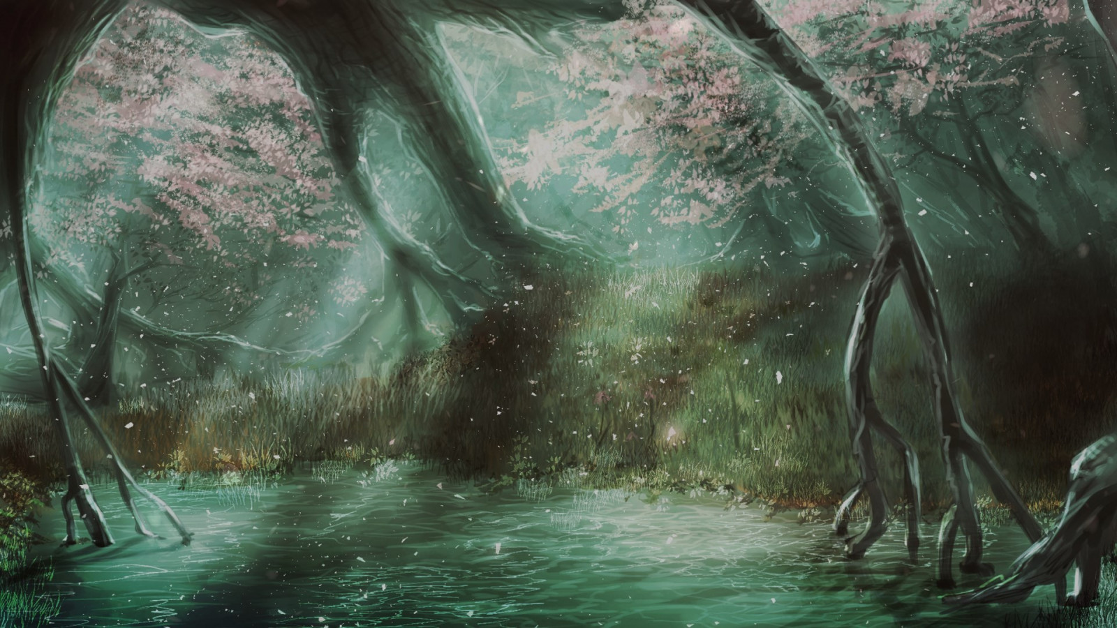 ต้นไม้, แนวนอน