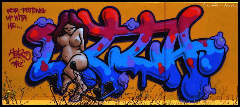 UMĚNÍ, grafiti, pouliční umění, nástěnná malba, kreslená pohádka, fiktivní postava