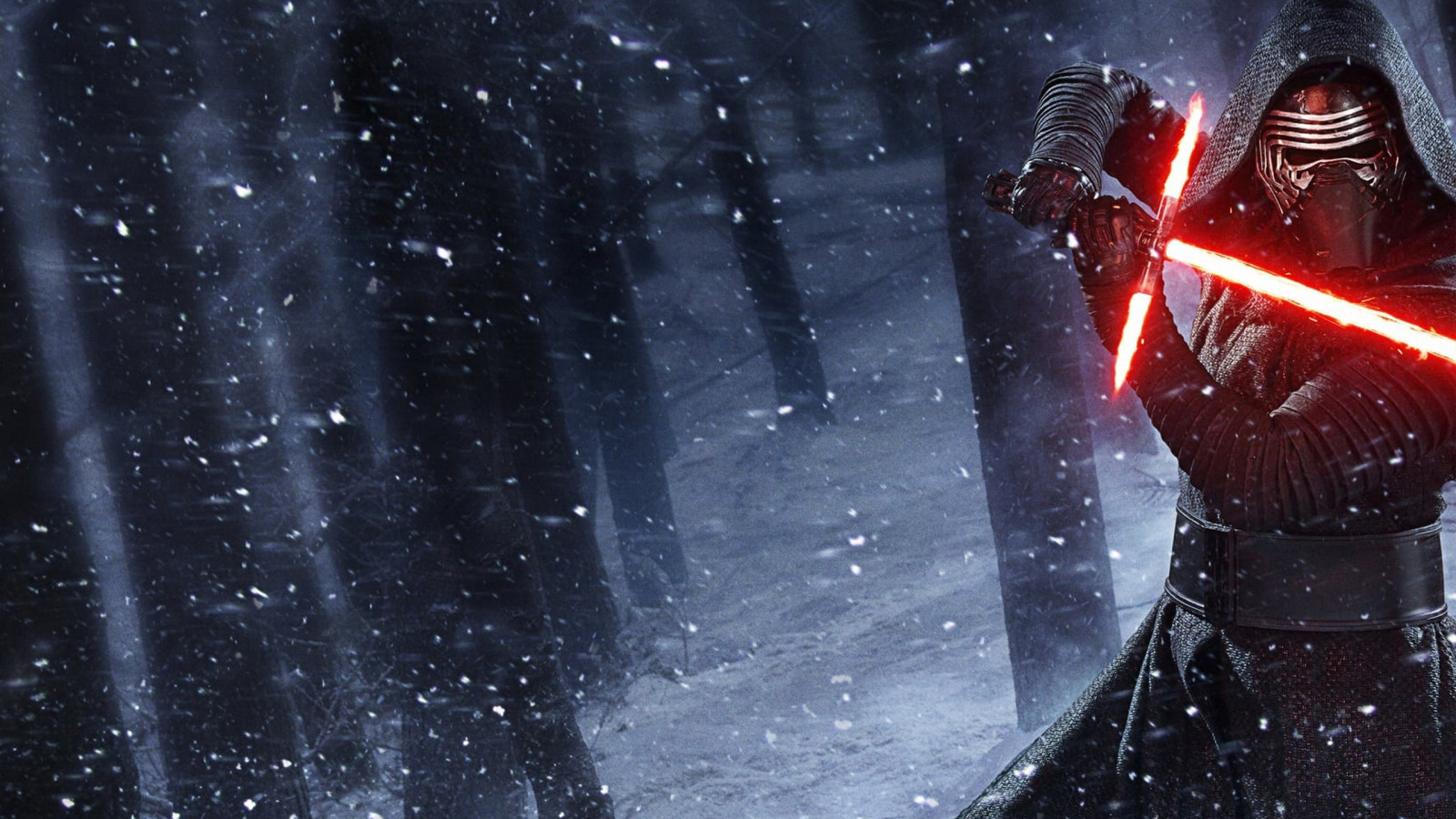 Tähtien sota, yö-, lumi, Star Wars The Force Awakens, Kylo Ren, sää, pimeys, kuvakaappaus, taustakuva, erikoistehosteet