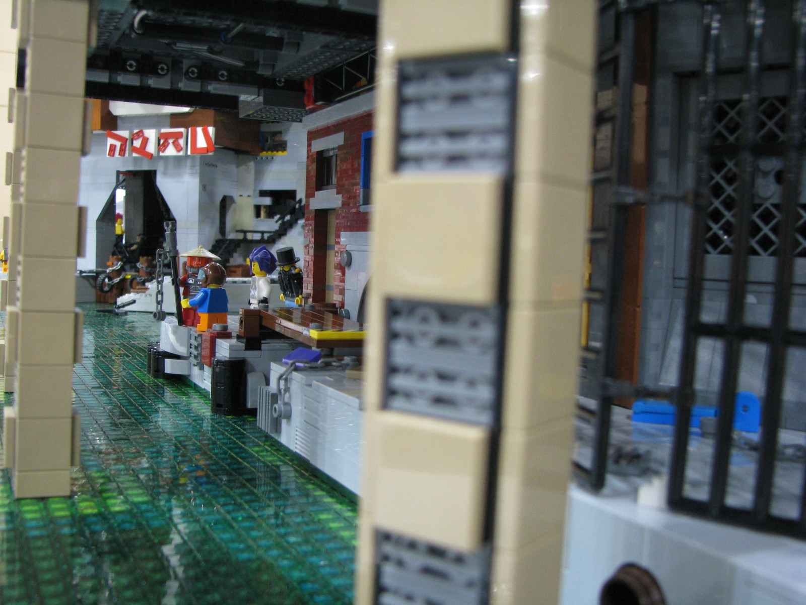 město, cyberpunk, vozidlo, LEGO, sklenka, technika, scifi, moc, kolaborativní, Hříbě, Brickworldchicago2013