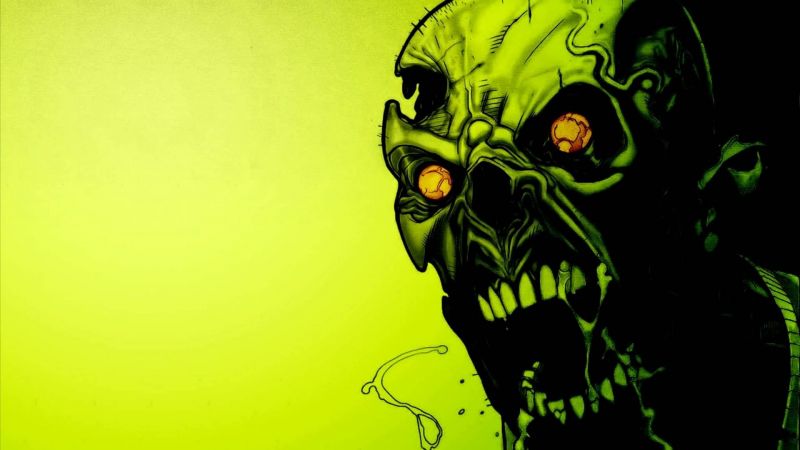 illustration, artwork, green, yellow, drawing, horror illustration, artwork, green, yellow, drawing, horror