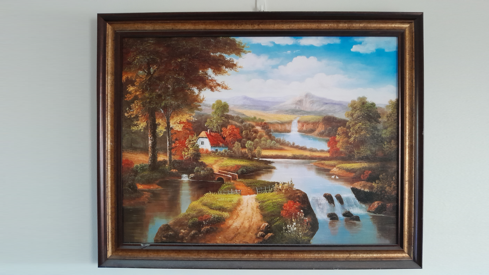 Příroda, Dům, malování, řeka