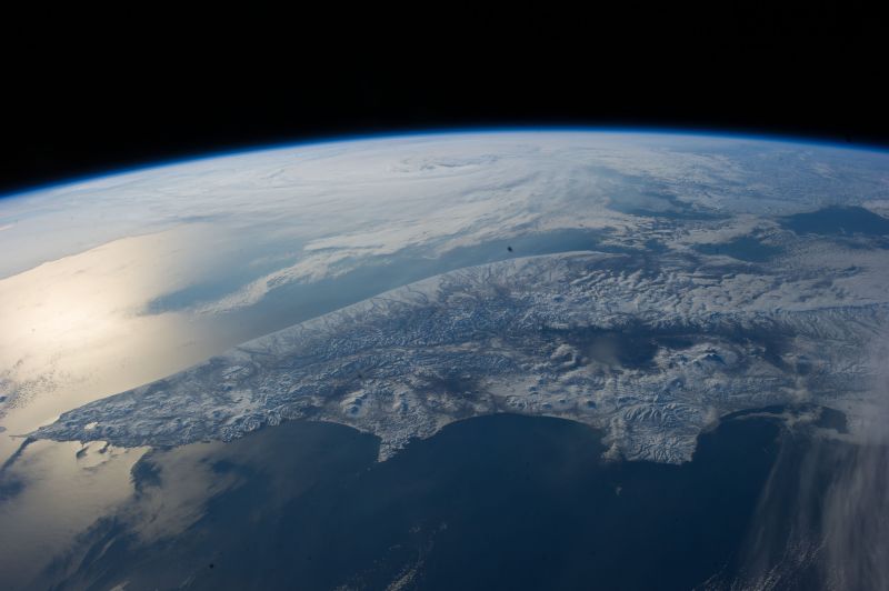 atmosféra, Země, planeta, vesmír, nebe, během dne atmosféra, Země, planeta, vesmír, nebe, během dne