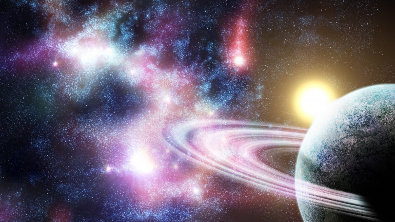 Sztuka cyfrowa, galaktyka, planeta, przestrzeń, Sztuka kosmiczna, mgławica, atmosfera, Pierścienie planetarne, wszechświat, astronomia, przestrzeń kosmiczna, Obiekt astronomiczny