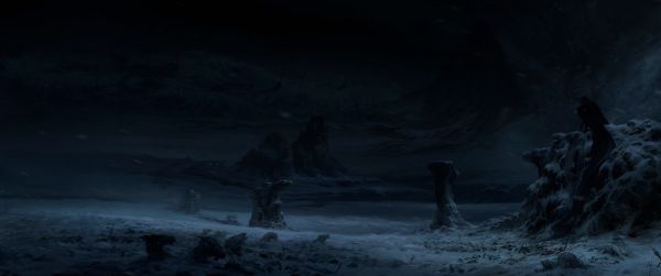 atmosphere,landscape,Freezing,geological phenomenon,glacial landform,midnight