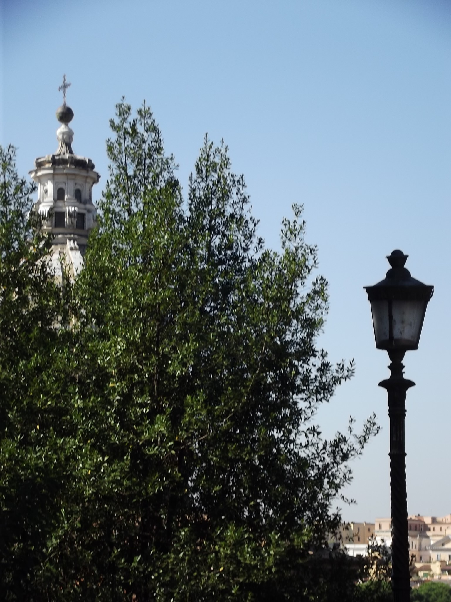 pouliční osvětlení, Itálie, Příroda, věž, Řím, strom, osvětlení, mezník, 1536x2048 px, kostelní věž, zvonice