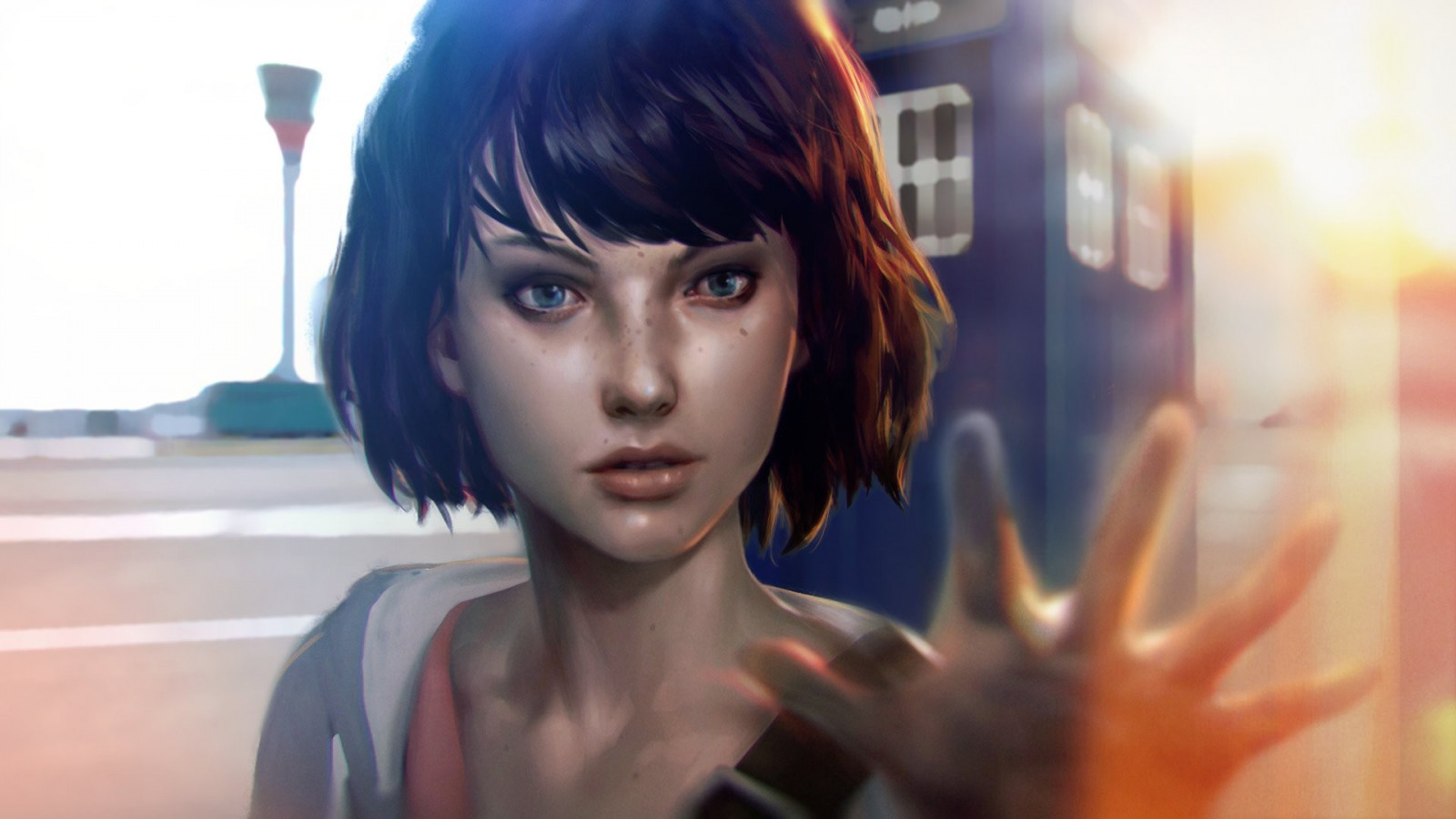 viso, donne, modello, anime, capelli neri, capelli, Max Caulfield, La vita è strana, TARDIS, bellezza, occhio, costume, immagine dello schermo