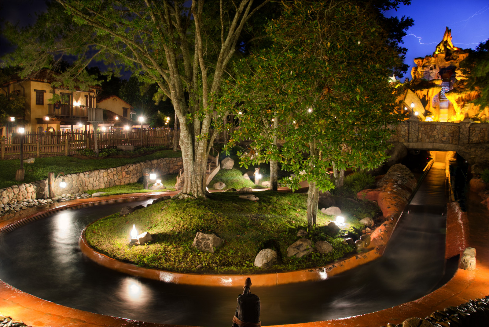 núi, bão táp, Orlando, Florida, Disney, Sét đánh, Giật gân, Wdw, HDR, Vương quốc phép thuật, Nikond7000