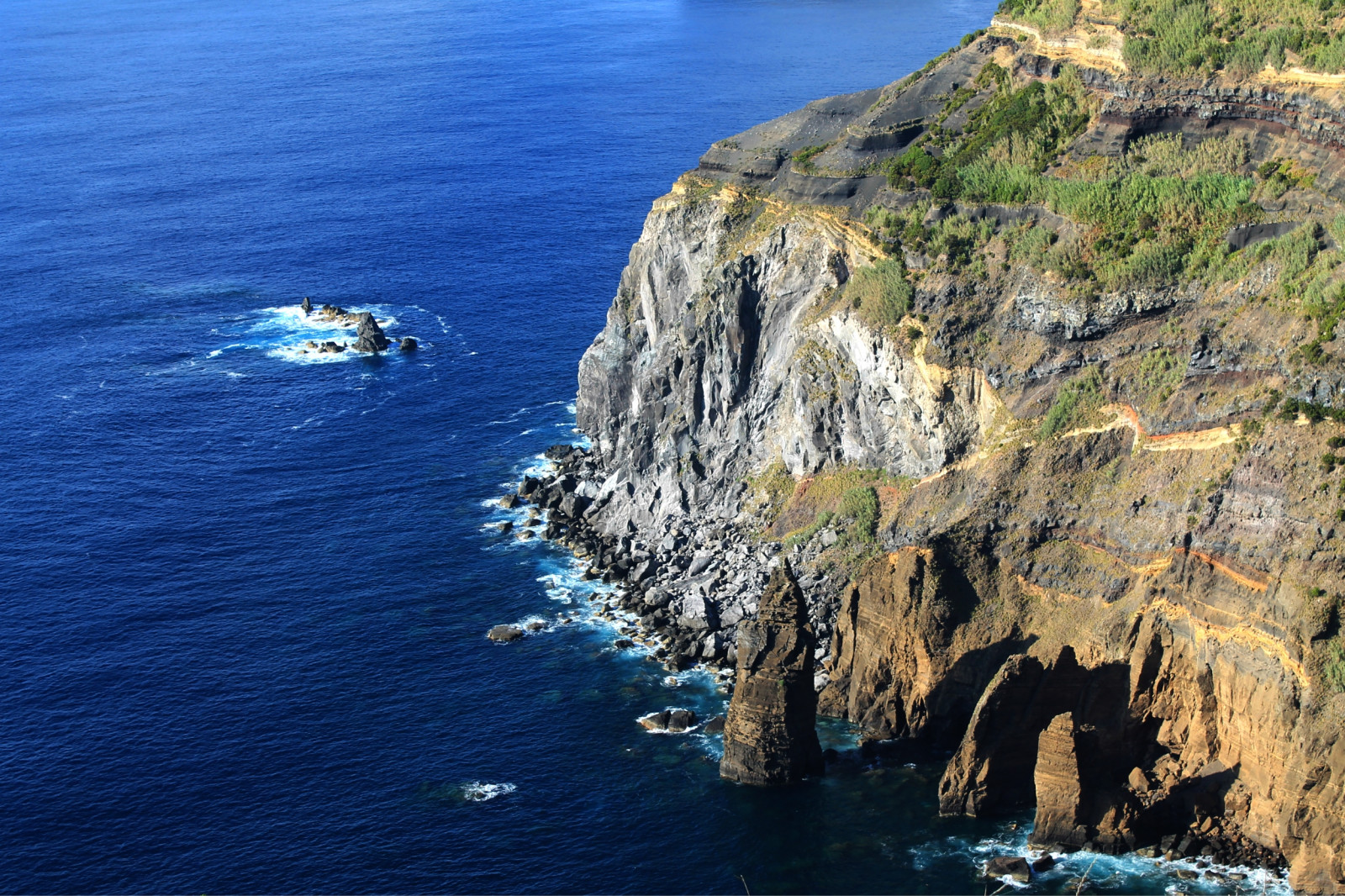 loď, moře, záliv, voda, Skála, milovat, nebe, fotografování, modrý, pobřeží, útes, Kánon, ostrov, letní, fjord, pelerína, vinobraní, Evropa, Dovolená, Portugalsko, dovolená, Azory, Terén, barva, cestovat, fotografie, oceán, ostrovy, zátoka, ostrůvek, výlet, fotky, žít, instagramapp, landform, geografický rys, zásobník, Acantilado