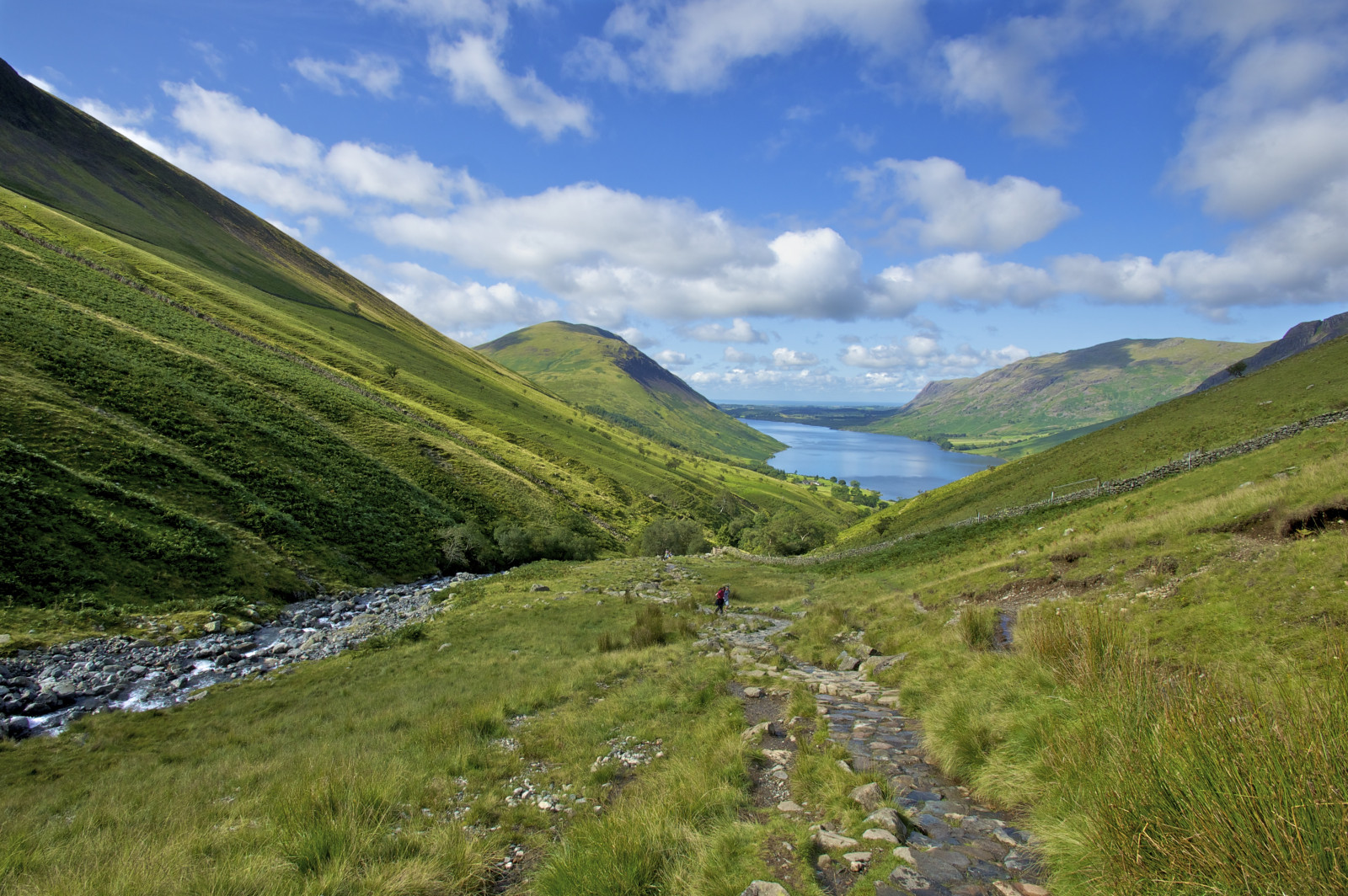 park, Spojené království, Anglie, hora, jezero, řeka, cesta, okres, národní, Cumbria, štika, výstup, scarfel