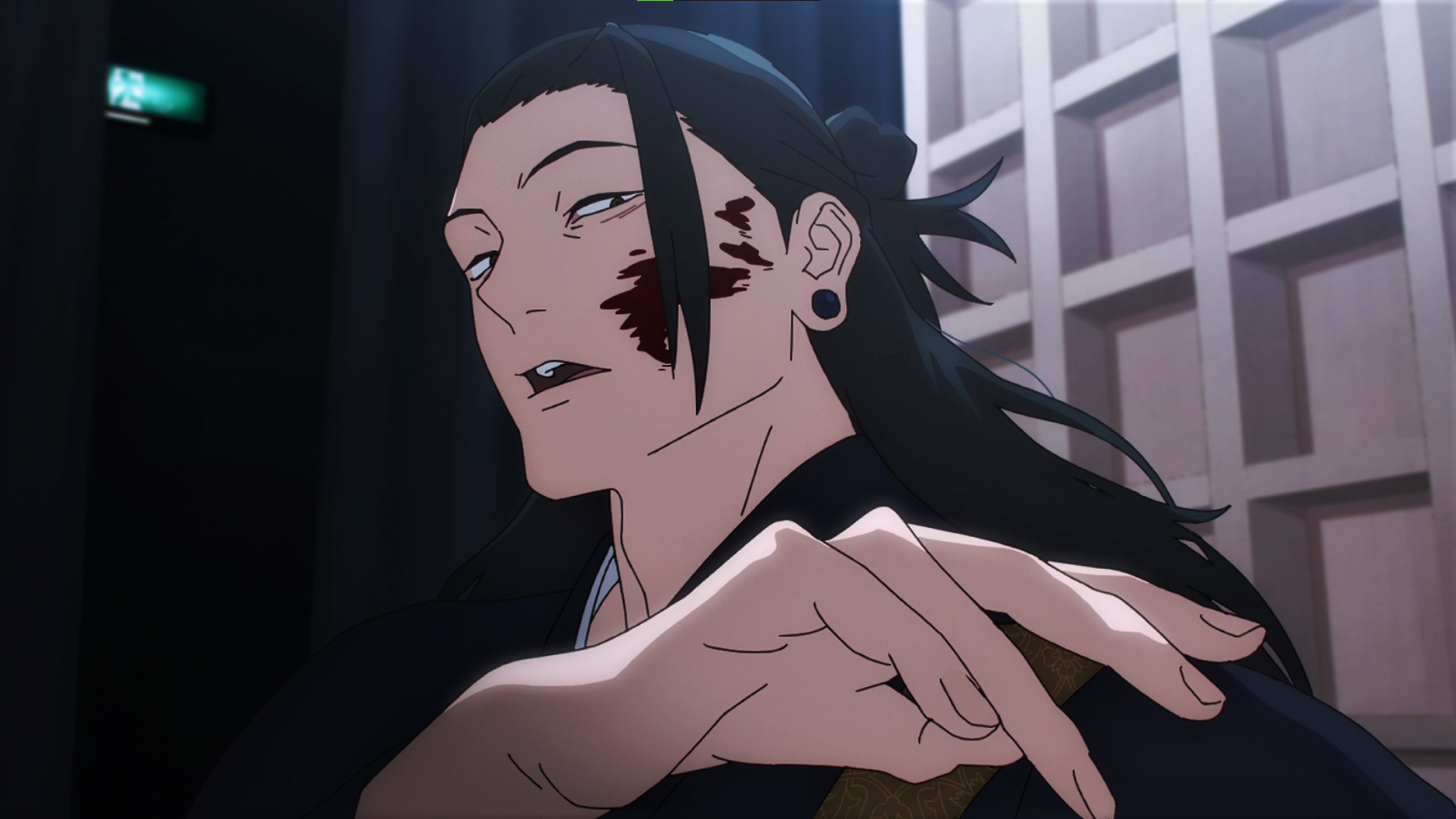 wallpaper-jujutsu-kaisen-suguru-geto-blood-bun-earring-hands