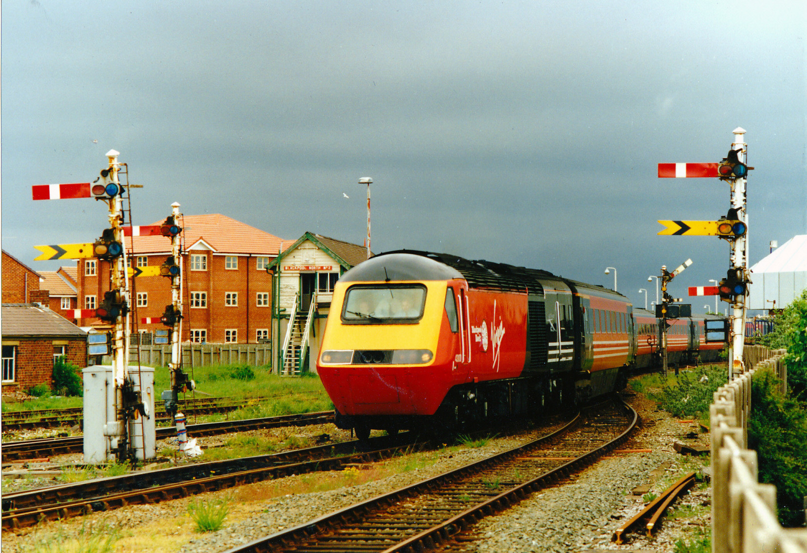 Dům, box, panna, signál, Blackpool, semafor, hst, Class43, 43100, 43300