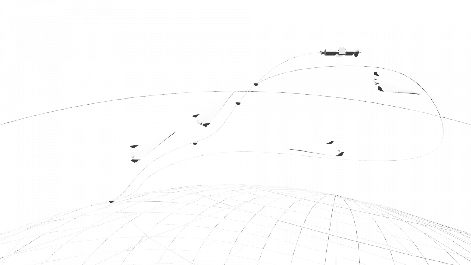 Wallpaper POLARIS Raumflugzeuge, digital art, space, orbit,