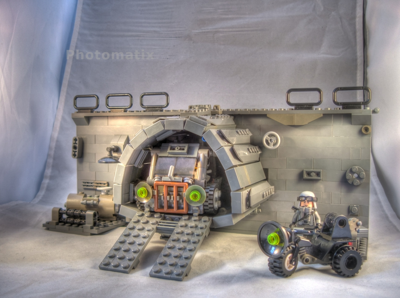 Apokalyptischen, Fahrzeug, Militär-, Diorama, Kraftfahrzeug, military organization