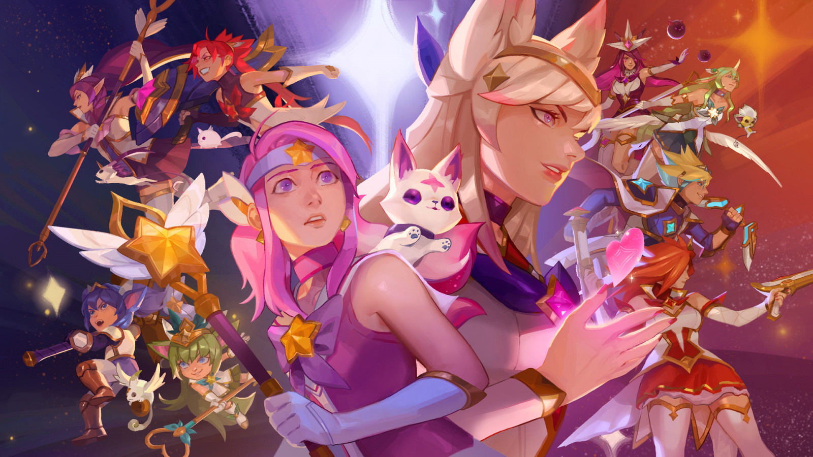 Tapety : Riot hry, League of Legends, hvězda Guardian, Lux League of