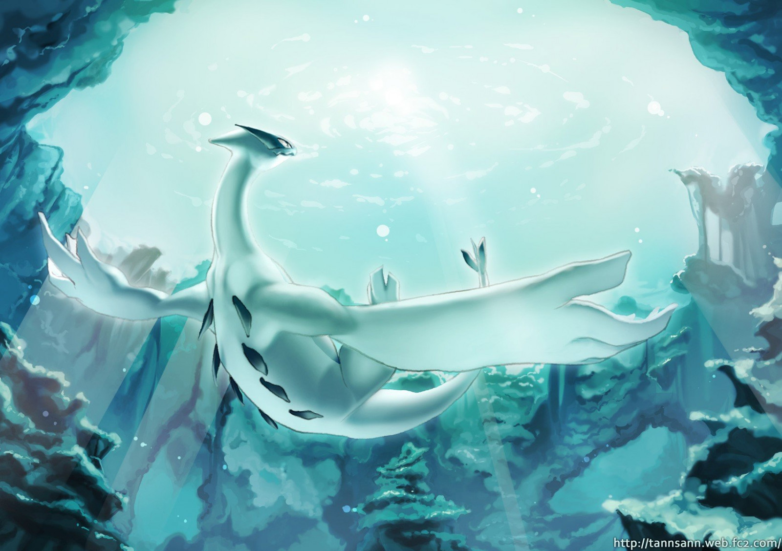 1702x1200 px, Lugia, pokemon