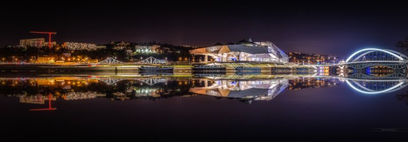 by,bybildet,natt,speilbilde,arkitektur,Urban