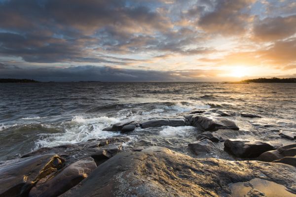 sunlight,landscape,sunset,sea,lake,water