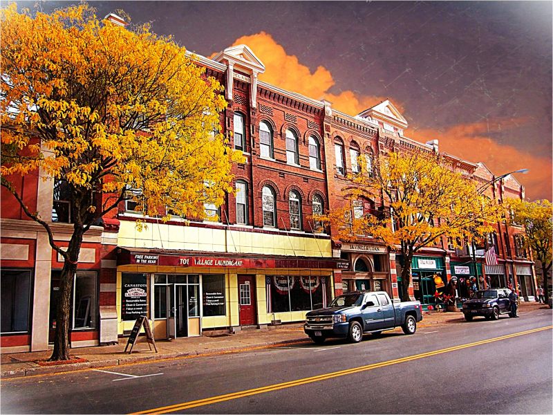 sousedství, mezník, město, město, urban area, smíšené využití