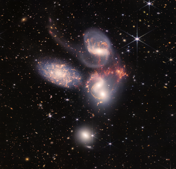 jwst,space,Stephan's Quintet,galaxy,cluster,HCG 92