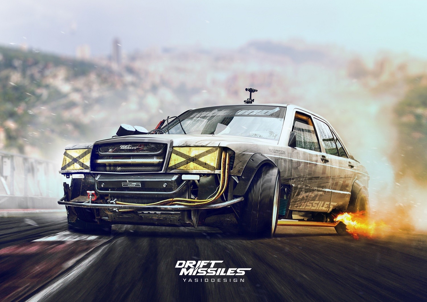 Wallpaper render, vehicle, artwork, Drifting, sports car, drift