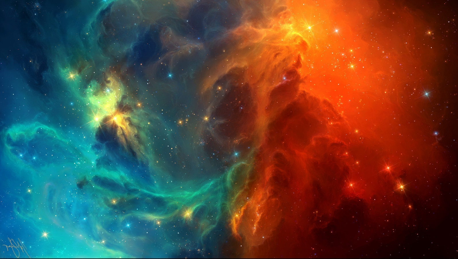 2560x1448 px, galaxie, prostor, hvězdy, TylerCreatesWorlds