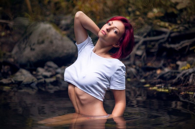 slunečnímu záření, ženy, model, portrét, fotografování, ryšavý slunečnímu záření, ženy, model, portrét, fotografování, ryšavý