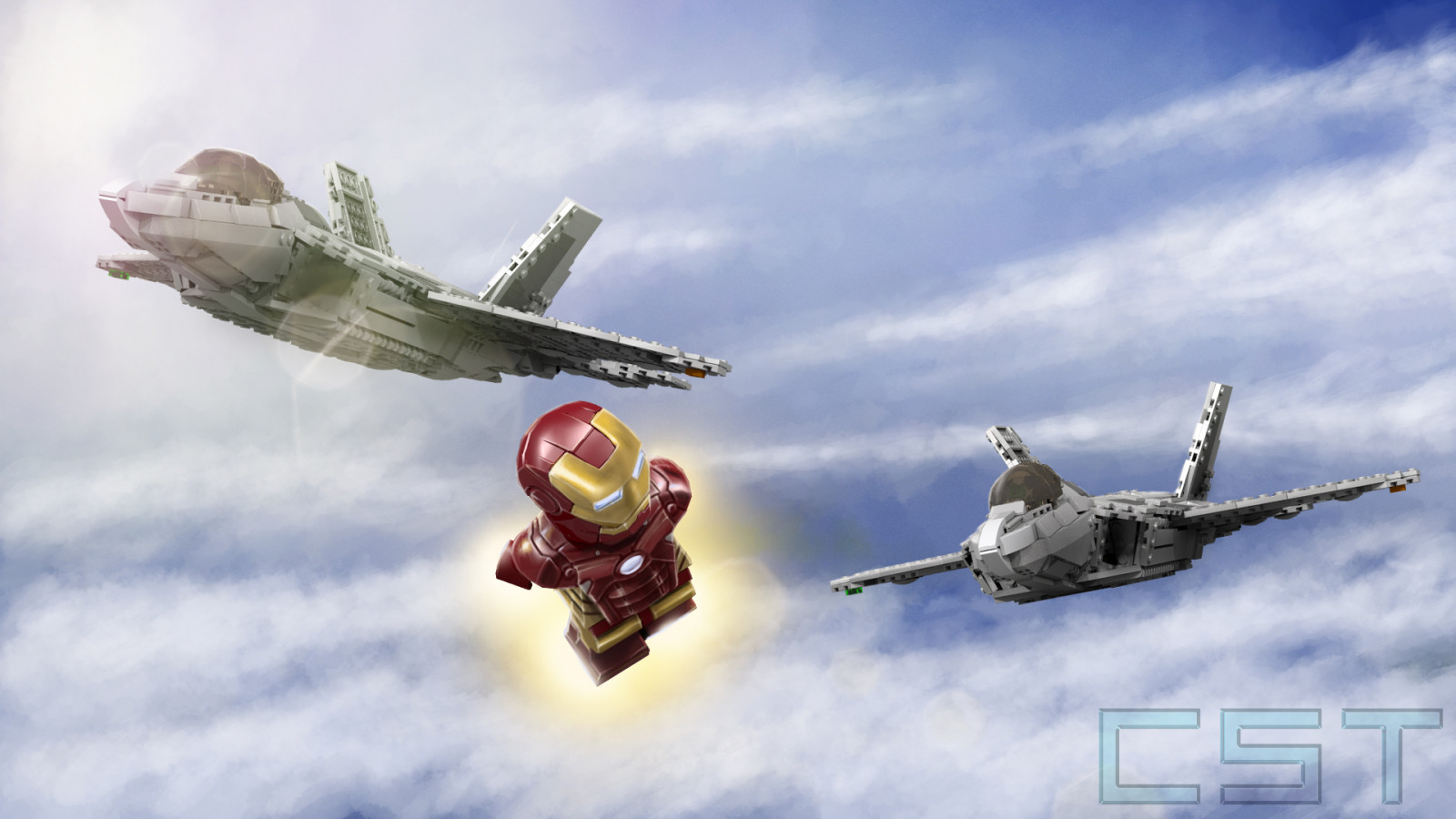 Lego Raptor Plane Wallpaper : sky, airplane, LEGO, superhero, military aircraft, Lockheed ...