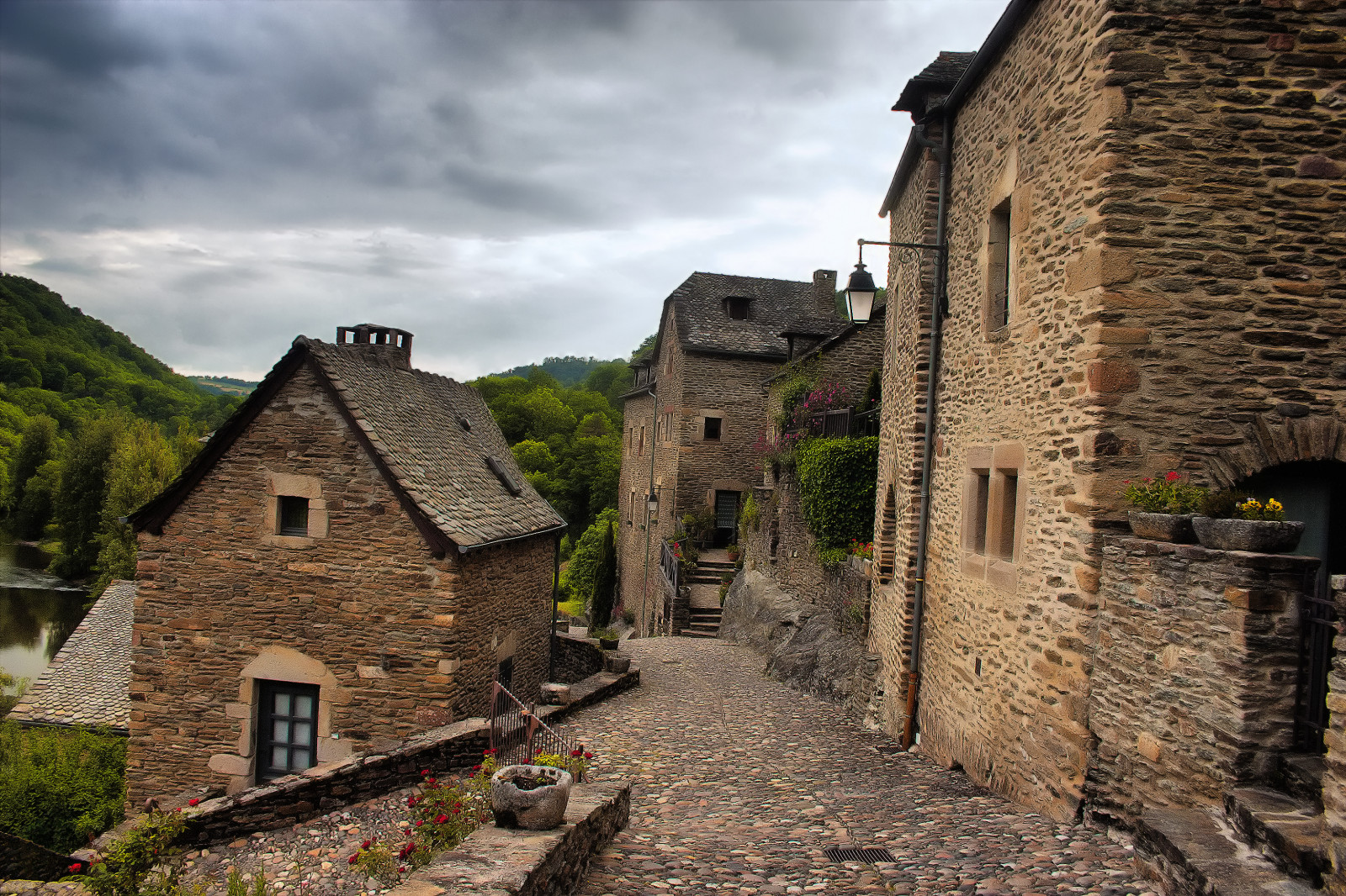 Medieval Rural Wallpaper : sky, village, town, medieval architecture, history, wall ...